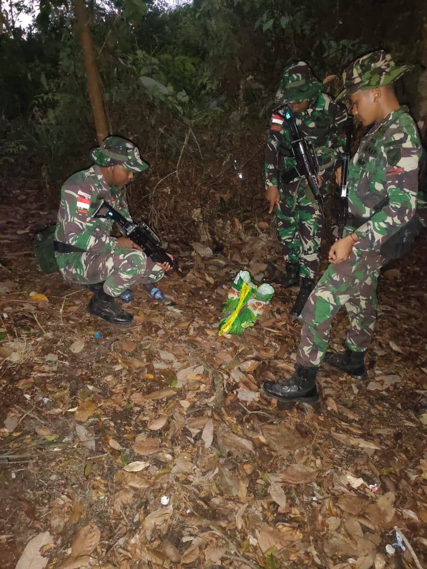 Satgas Pamtas RI Malaysia Gagalkan Penyelundupan Sisik Trenggiling