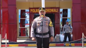Wakapolres Morowali Pimpin Apel Pelepasan Kepulangan BKO Personel Polda Sulteng