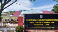 Diduga Belum Keluar Kontrak, Proyek Dispora Morowali Sudah di Kerjakan Pihak Kontraktor 