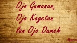Ojo Dumeh, Sebuah Renungan Filosofis