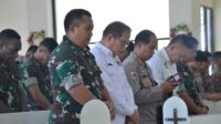 Tingkatkan Iman, Umat Nasrani Prajurit Petarung Korem 132/Tdl Mengikuti Ibadah Perayaan Paskah Oikumene TNI-Polri