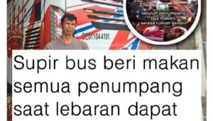 Gara- gara Ngajak Makan Gratis  , Sopir Bus Borlindo Dapat Donasi 100 Juta dari Netizen