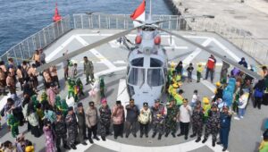 Empat Kapal Perang TNI Angkatan Laut Tiba di Fak-Fak 