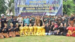 TMMD Ke-120 Wilayah Kodim 1307/Poso Resmi di Tutup Pangdam XIII/Merdeka