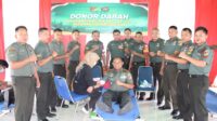 Peringati HUT Kodam XIII/Mdk Ke-66, Kodim 1311/Morowali Gelar Bakti Sosial Donor Darah