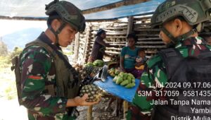 Ksatria Buaya Putih 323,Bantu Perekonomian Mama Papua Dengan Borong Hasil Tani