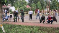 Anggota Kodim 1311 Morowali, Kerja Bakti bersama Pemerintah Kecamatan dan Masyarakat di Kecamatan Lembo