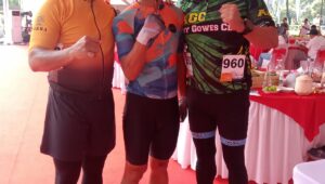 Pembalap Sepeda Petarung Korem 132/Tdl, Sertu Kasim Raih Podium 3 dalam Kejuaraan Sepeda Zebra Bhayangkara Presisi Sudirman Loop 2024
