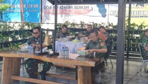 Prajurit Korem 132 Tadulako Makan Siang Bersama Tim Satgas Manset BMN Kemhan, Momentum Kebersamaan