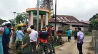 Babinsa Kodim 1311-05 Morowali,Bersama Pemerintah Desa Kerja Bakti Siapkan Kampung Pancasila di Desa Lembontonara 