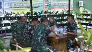 Meningkatkan Kebersamaan dan Keharmonisan, Prajurit Petarung Korem 132/Tdl Laksanakan Makan Siang Bersama 