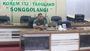 Kasrem 132 Tadulako Pimpin Sidang Jabatan Perwira Jajaran Korem 132/ Tdl TW III Tahun 2024