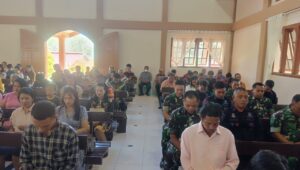 Ibadah Bersama TNI-POLRI dan Jemaat GKST Kalvari Lemboroma: Beyond Trust Presisi TW III di Kabupaten Morowali Utara