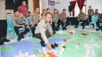 Antisipasi Gangguan Kamtibmas selama Pilkada 2024, Polres Morowali Utara gelar Tactical Floor Game (TFG)