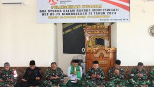 Sambut HUT RI Ke-79, Kodim 1311 Morowali Gelar Doa Bersama 