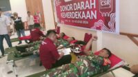 Peringati Hut RI Ke-79, Koramil 1311-02 Bungku Selatan Donor Darah