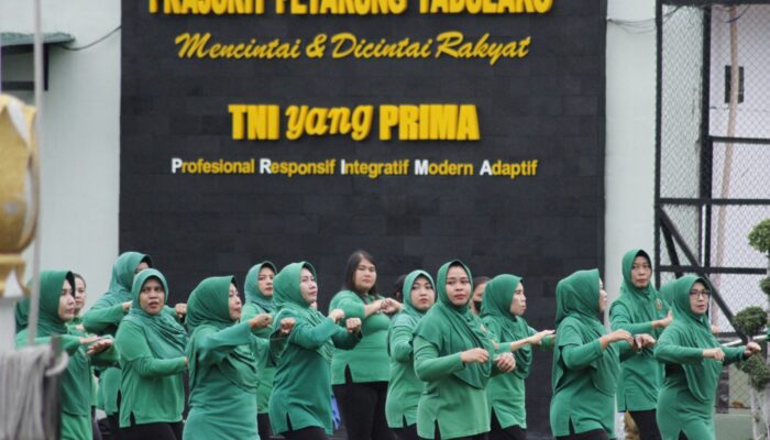 Mempererat Silaturahmi Prajurit KOREM 132/Tdl Bersama PT ASABRI (Persero) dan Bank Mandiri Taspen (MANTAP) Gelar Olahraga Bersama