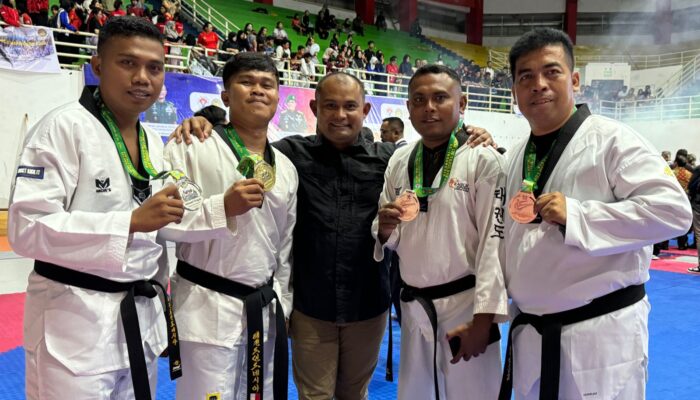 Dandim 1311 Morowali, Apresiasi Atlet Taekwondo Morowali  Meraih Emas, Perak  dan Perunggu 