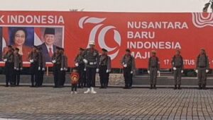 Di Morowali, Bocil Jadi Komandan Upacara Penurunan Bendera Hut RI Ke-79 