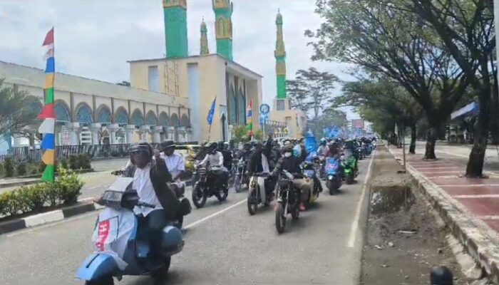 Ribuan Pendukung ” KUSUKA” Padati Jalan Trans Sulawesi di Morowali