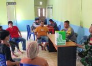 Perkuat Sinergitas , Serka Basri Bersama Aparatur Desa