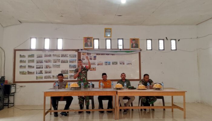 Babinsa, Bhabinkamtibmas  dan Tokoh Masyarakat Sepakat  Sukseskan Pilkada Serentak 2024 