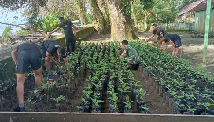 Kodim 1311 Morowali, Penyemaian dan Pembibitan Pohon di Wilayah Koramil 06 Baturube