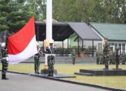 Korem 132/Tdl Gelar Upacara Bendera,Wujud Cinta Tanah Air