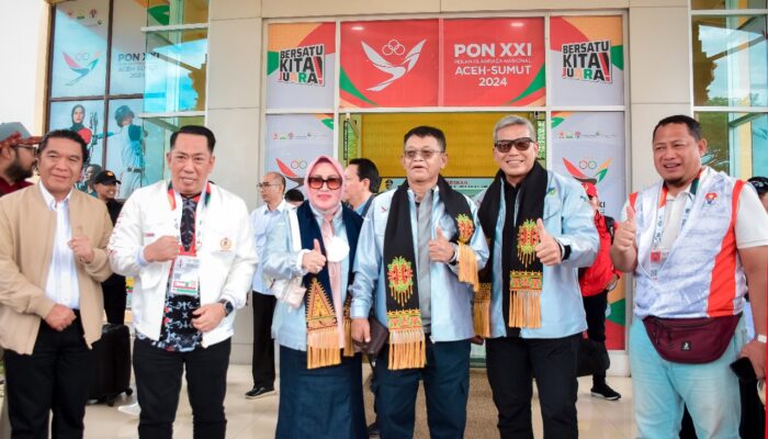 Gubernur dan Ketua Kontingen PON Sulteng tiba di Aceh