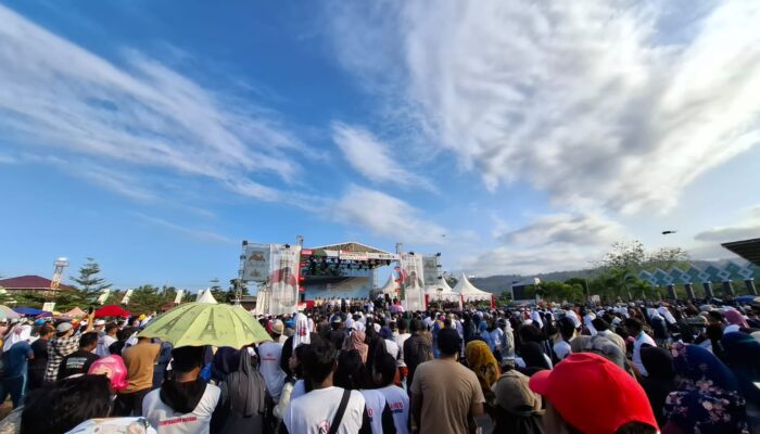 Ribuan Simpatisan Padati Deklarasi, Rachmansyah Ismail- Harsono Lamusa 