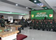 Korem 132/Tdl Gelar Latihan Posko l TA 2024 Dalam Kesiapsiagaan Potensi Bencana Alam