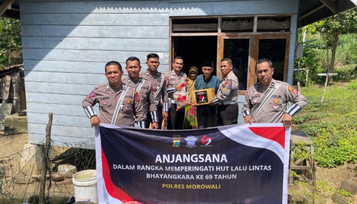 Sat Lantas Polres Morowali Gelar Anjangsana Sambut Hari Lalu Lintas Bhayangkara ke-69