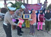 Sat Lantas Polres Morowali, Gelar Pembagian Bansos Sambut Hari Lalu Lintas Bhayangkara ke-69