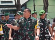 Waaslat Kasad Brigjen TNI Washington Simanjuntak Tinjau Latihan Posko Korem 132/Tadulako