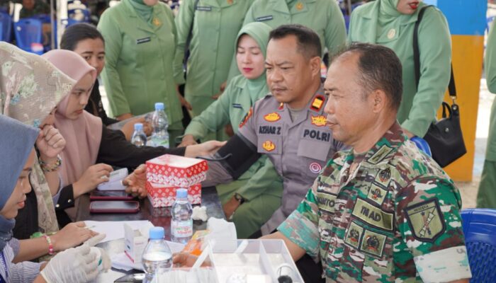 Jelang Hut TNI ke 79, Kodim 1311 Morowali Gelar Bakti Sosial Donor Darah dan Pemeriksaan Kesehatan