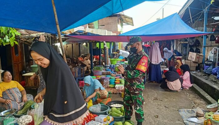 Kopka Wawan Darmono, Turun  Pasar Pastikan Harga Sembako  Stabil di Morowali