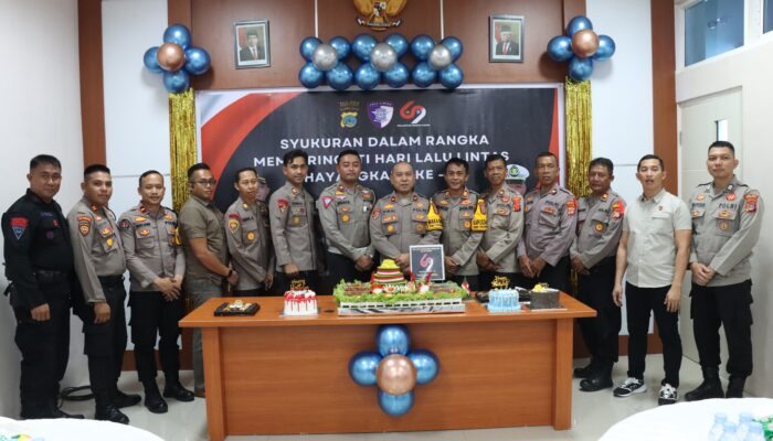 Satlantas Polres Morowali Gelar Syukuran (HUT) Lalu Lintas Bhayangkara ke-69 tahun 2024 
