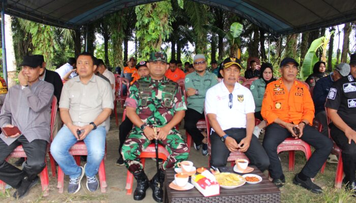 Dandim 1311 Morowali Bersama Pj. Bupati Morowali,  Meninjau Lokasi Pembangunan Rumah Korban Kebakaran