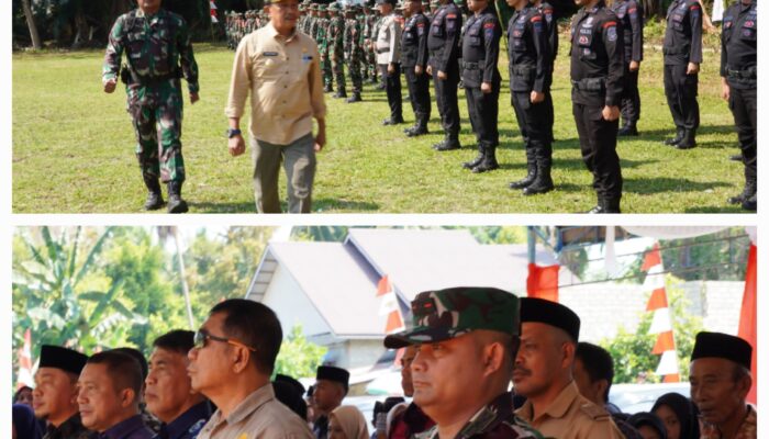 Pj Bupati Morowali  dan Dandim 1311 Morowali Membuka Kegiatan Karya Bakti 