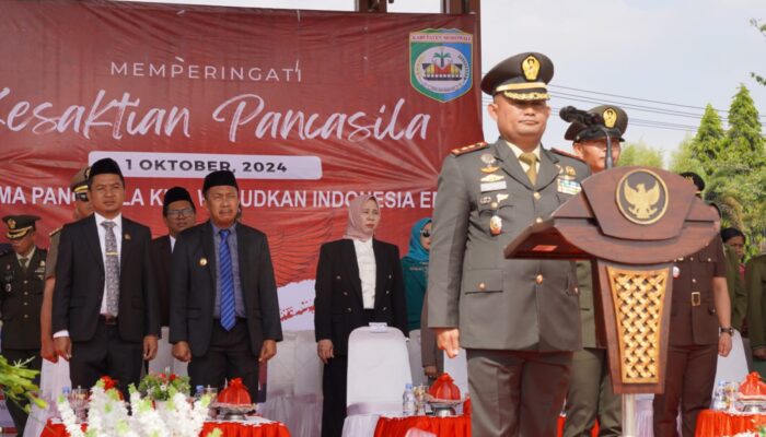 Letkol Inf Alzaki Inspektur Upacara Peringatan Hari Kesaktian Pancasila Tingkat Kabupaten Morowali
