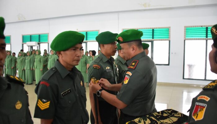 Danrem 132/Tdl Pimpin Laporan Korps Kenaikan Pangkat Periode 1 Oktober 2024