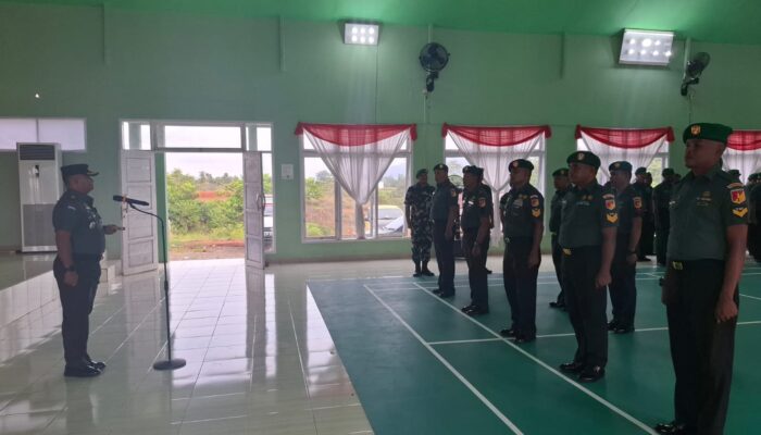 60 Prajurit TNI Kodim 1311 Morowali Naik Pangkat, Ini Pesan Letkol Alzaki 