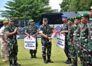 Korem 132/Tdl Gelar Penyerahan Satuan dan Pelepasan Pejabat Lama Komandan Korem 132/Tdl