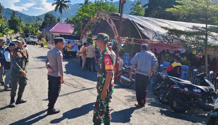 TNI- Polri Bersinergi: Kodim 1311 Morowali dan Polres Morowali Utara Amankan Kampanye Paslon Bupati Morowali Utara 2024