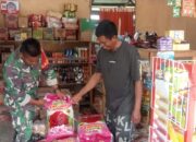 Pastikan Keseterdiaan Pangan, Serda Muh Jufri Pantau harga Sembako 