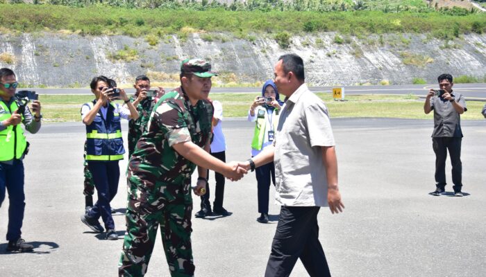 Danrem 132/Tdl Kunker di Kodim 1308/LB Disambut Hangat Forkopimda Kabupaten Banggai