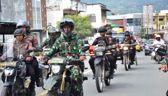 Sinergitas Korem 132/Tdl dan Polda Sulteng dalam Pengamanan Pelantikan Presiden dan Wakil Presiden