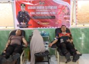 Polres Morowali Gelar Donor Darah untuk Peringati HUT Ke-73 Humas Polri