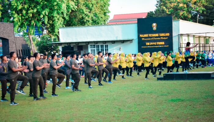 Korem 132/Tdl dan Bank BTN Sulteng Jalin Silaturahmi Lewat Olahraga Bersama