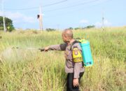 Polres Morowali Gelar Kerja Bakti Pemanfaatan Lahan Mendukung Ketahanan Pangan Nasional